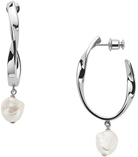 Skagen Damenohrringe Creolen Edelstahl silberfarben, SKJ1396040