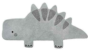 Vertbaudet Kinderzimmer Teppich „Kleiner Dino“ graugrün ONE Size