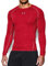Under Armour Men's HeatGear Compression Long Sleeve Long Sleeve Shirt Tee 1351024 (Red, X-Large)