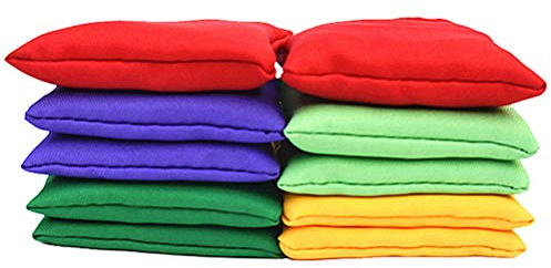 Beanbags Kinder Werfen, 10 Stück Nylon Sitzsäcke, Spaß Sport Outdoor Familienspiele, Werfen Sitzsack Werfen Karneval Spielzeug, lustige Spiele Kinder