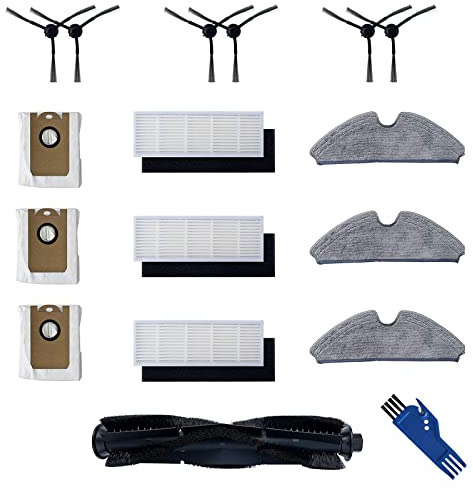 GYing Lot de 20 sacs de rechange pour aspirateur robot Proscenic M7 Pro, Kyvol Cybovac S31, HONITURE Q6, Uoni V980 Plus V980Plus