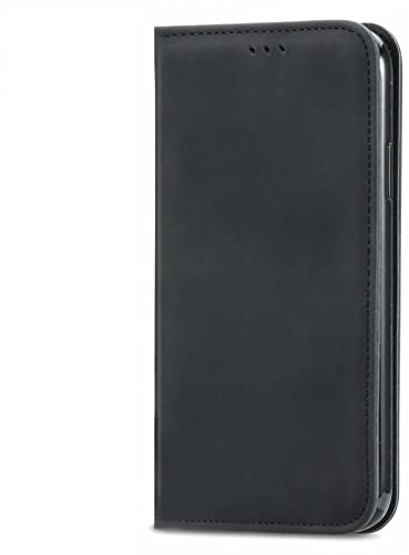 YukeTop Hülle für Wiko Jerry 4, Mit Standfunktion und Kartenfächer Case, Premium Leder Cover Wallet Schutzhülle Tasche Handyhülle für Wiko Jerry 4.(Schwarz)