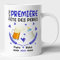 Lalasol Mug Votre Prénom Personnalisé - Idée Cadeau Pour Papa Première Fête Des Pères – Tasse à Café et Thé Pour Nouveau Papa - Imprimé en France (Bleu)