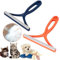 LEBEXY Tragbarer Fusselentferner | Fusselrasierer | Portable Fuzz Shaver | Wäschefussel Rasierer | Lint Remover für Kleidung, Gewebte Mäntel, Teppich, Hundehaare, Katzenhaare, 2 Stück (Orange + Blau)