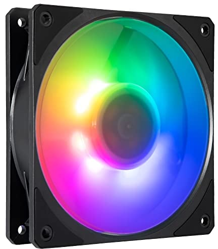 Cooler Master Mobius 120P ARGB Radiator Fan - Ring Blade Design (PWM), Ultra-Durable Loop Dynamic Bearing (max. 75.2 CFM, 3.63 mmH2O, 30 dBA), Chamfered Air-Focus Frame - Addressable Gen 2 RGB