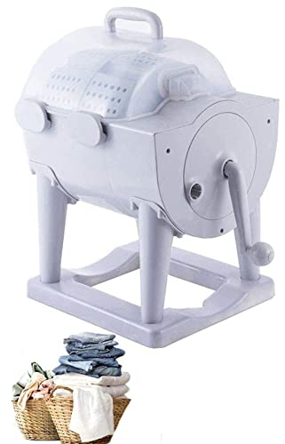 EdirFtra ,Diseño de Lavadora rotativa de Mano portátil no eléctrica Manual para Apartamentos, dormitorios, dormitorios de Campamento, Salas universitarias, alternativas de lavandería