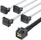 10Gtek® SFF-8643 to 4x Sata 0.5-Meter(1.65-ft) Straight to Right Angle, 6G Internal Mini SAS HD to SATA 7pin Hard Disk Data Server Raid Cable