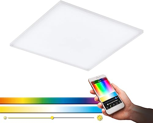 Eglo 32347 LED-Panel Deckenleuchte Crosslink TURCONA-C weiss L:59.5cm B:59.5cm H:6cm dimmbar 2700-6500K mit Connect Funktion