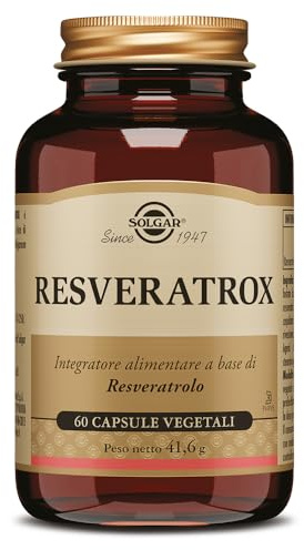 Solgar RESVERATROX – Resveratrolo 100 mg da Polygonum cuspidatum, 60 capsule vegetali