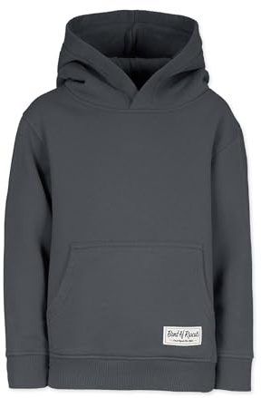 Band of Rascals Kinder Kapuzenpullover Plain aus Bio-Baumwolle, Dark-Grey, Gr. 164