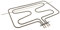 Franza - Resistenza maxi forno doppia grill per Hotpoint Ariston Indesit Scholtes Whirlpool 490 x 330 mm. 1050/2000 Watt. C00141175-482000022947 - RE1089/OR - Prodotto originale