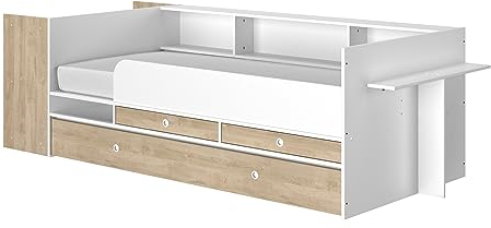 GAMI Skalierbares Bett, 90 x 140/200 cm, Natur, Ewen, Eichendekor Blond