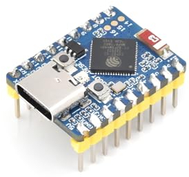 ESP32-S3 Mini Development Board with Pre-soldered Header Based On ESP32-S3FH4R2 Dual-Core Processor,with 2.4GHz Wi-Fi and Bluetooth 5 Support,240MHz Running Frequency, Support C/C++, MicroPython