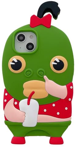 SGVAHY Schutzhülle für iPhone 13, niedliches Kawaii, 3D-Cartoon, hässlicher Fisch, weiches Silikon, stoßfest, Schutzhülle für Kinder und Mädchen