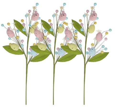 Quzente Ostereier Baumzweige Künstliche Beerenzweige Osterbaum Zweige, Dekorativer Baum Tischaufsatz Für Die Ostertischdekoration Künstliche Pflanzen (3)