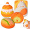 DJLLA 4 Stück Squishy Brot Spielzeug, Stressabbau Angstzustände Autismus Squishies Spielzeug Schönes Kawaii Soft Sinnesspielzeug für Mädchen Kinder und Erwachsene, Weihnachts Geburtstagsgeschenke