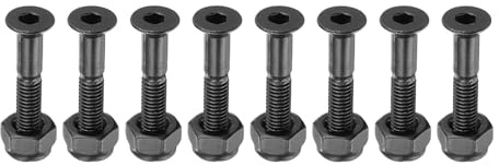 PATIKIL Skateboard Hardware Bolt, Carbon Steel Truck Mounting Screws Bolts Nuts Set for Skateboard Cruiser