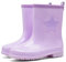 AONEGOLD Stivali da Pioggia in Gomma per Bambini Antiscivolo Impermeabili Stivali Resistente Comodi Rain Boot(Viola,37-38 EU)