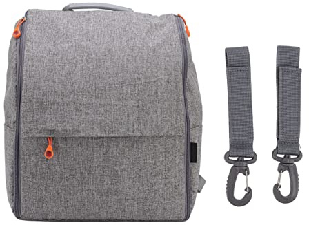 outdoorm Wickeltasche, große Kapazität, stilvoller Unisex-Multifunktions-Baby-Wickelrucksack aus Polyester für Mama, Reisen, Outdoor