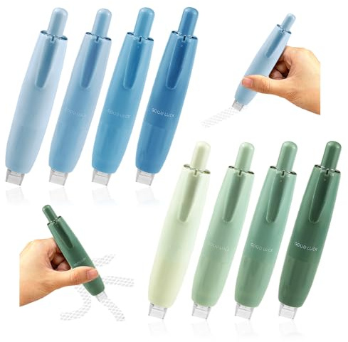 HMCEY 8 Pezzi Colla Nastro,Colla Roller Biadesiva,Collas per Fotografie Album,Scotch Biadesivo per Pacchi Regalo,Nastro Biadesivo per Carta,Glue Tape Roller per Artigianato,Diario e Scrapbooking
