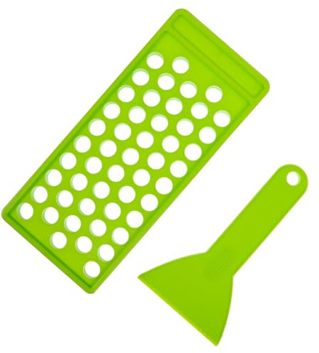 GANAZONO Lip Balm Tube Filling Tray 50 Holes with Spatula and 5G Containers, Suitable for DIY Lip Balm and Cosmetic Making
