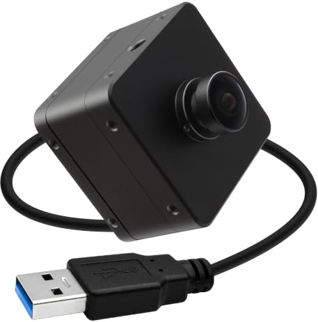 Svpro USB 3.0 Global-Shutter-Kamera, 1200P 120fps, 720P 200fps Webcam mit Metallgehäuse für 3D-Scanning, VR/AR, 153°Fischaugen-Weitwinkel, UVC-Kamera für Computer und Laptop
