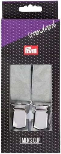 Prym Silbergrau Clip, Polyester, Blue, M/L 25 mm/110 cm, 1 Stück