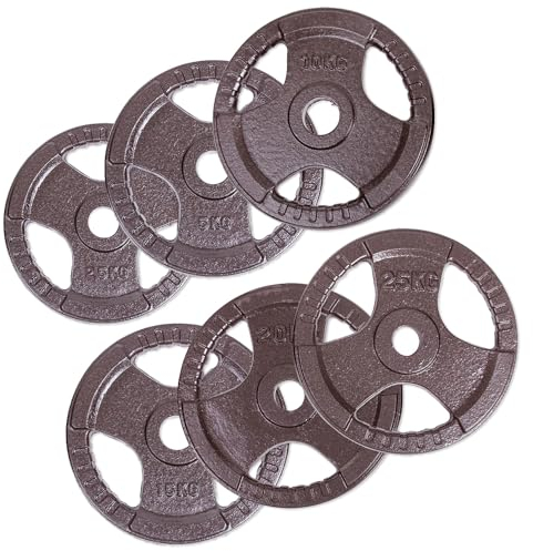 Sport-Thieme Wettkampf-Guss-Hantelscheibe | Hantelscheibe Gusseisen | 2,5kg - 25kg | 50mm Bohrung | Hochwertige Wettkampf-Qualität | Fitness, Gewichtheben, Lifting | Markenqualität