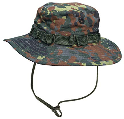 Commando Industries US Army Tropen Hut Boonie Hat Buschut Ripstop Schlapphut (Flecktarn/M)