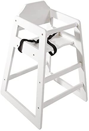 Bolero DL833 Hochstuhl, Holz, Weiß Antik Finish