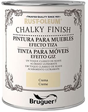 Rust-Oleum Bruguer Chalky Finish pintura para muebles Crema 750 ml