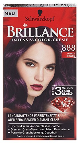 Schwarzkopf Brillance Coloration Stufe 3, 888 Dunkle Kirsche, 143 ml