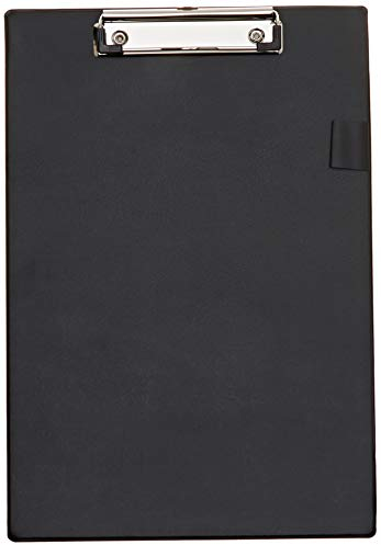 5 Star Standard-Klemmbrett mit PVC-Deckel Folio-Format schwarz