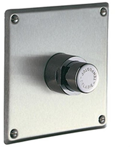 Delabie - Robinet temporise TEMPOSTOP encastre pour tout type d urinoir 15x21 avec plaque inox satine 160x160 Ref : 779427