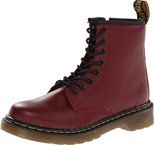Dr. Martens DELANEY, Stivali Unisex Bambino, Rosso (Cherry Red), 29