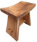 Design Tabouret FINCA | en Bois, Marron | Chaise en Bois de Teck