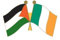 Ireland Palestine Flags Enamel Pin Badge - Irish Republican Solidarity - New