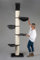 Arbres à Chat RHRQuality pour Grands Chats - Maine Coon Tower Plus - 235 à 255 cm de Haut - avec poteaux en sisal Extra épais de 20 cm - Gris foncé