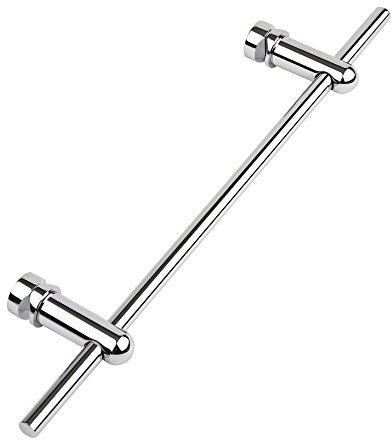 Milano Chrome Towel Rail for Aruba Vertical Radiator - 470mm