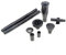 Saim Fountain Nozzle Kit Garden Pond Black Plastic Waterfall Nozzle Fountain Head Set 8 Pieces Nozzle Case