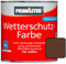 Primaster Wetterschutzfarbe 2,5L Dunkelbraun Holzfarbe UV-Schutz Wetterschutz