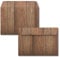 25x Briefumschläge DIN C6 in Braun mit Natur-Holz-Optik - Haftklebung mit Abziehstreifen - 114 x 162 mm - 80 g/m² - Weihnachtsumschläge mit Motiv für Firmen und Privat