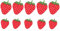 Yalulu 10 Stück Erdbeere Aufnäher Bügelbild Aufbügeln ügler Bügeleisen auf Patches Sticker Applikation DIY T-Shirt Jeans Kleidung Taschen Flicken Patches Sticker