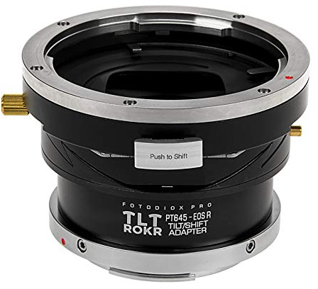 Fotodiox Pro TLT ROKR Compatible with Tilt/Shift Lens Mount Adapter Compatible with Pentax 645 (P645) Mount Lenses to Canon RF Mount Mirrorless Camera Body