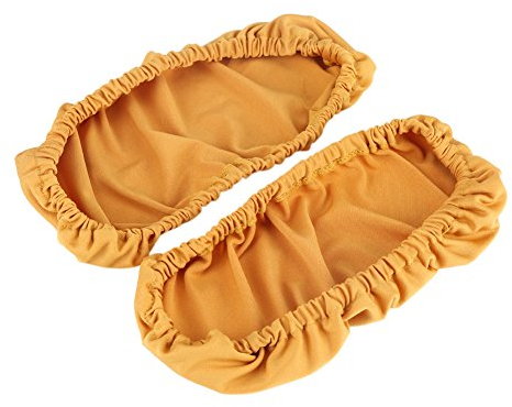 Lazmin 1 Paar Armlehnenbezüge für Stühle, abnehmbare, elastische, waschbare Armlehnen für Bürostühle, Schutzkissenbezug(Gold)