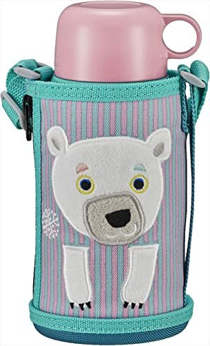 Dresz タイガー 水筒 600ml 直飲み コップ 付 2WAY ステンレス ボトル ポーチ付き サハラ コロボックル シロクマ MBR-C06GPS Tiger