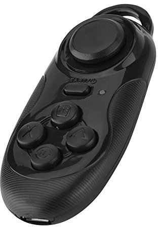 Mini Control Remoto WLAN, Control Remoto Bluetooth para Gamepad, Control Remoto con Temporizador para Selfies y Joystick, Control Remoto de TV Bluetooth, batería incorporada