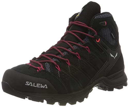 Salewa Alp Mate Mid Women's Damenwanderstiefel, Schwarz, 6.5