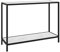 vidaXL Konsolentisch Flurtisch Konsole Beistelltisch Sideboard Wandtisch Frisiertisch Glastisch Deko Weiß 100x35x75cm Hartglas Stahl