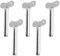 5PCS Metal Tube Toothpaste Squeezer Keys Metal Roller Hair Dye Dispenser Tool